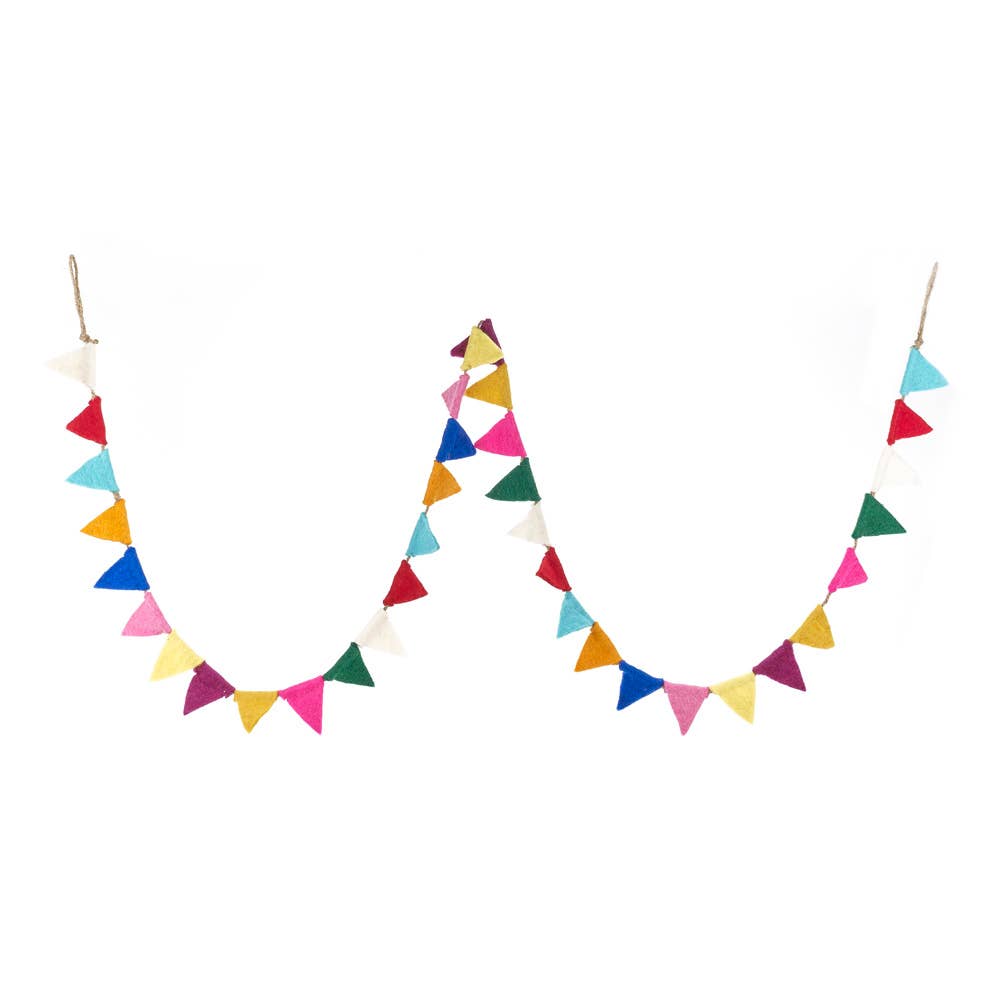 Handmade Felt Mini Festival Bunting Decoration