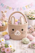 Bunny Felt Easter Basket - Izzy Lou Art