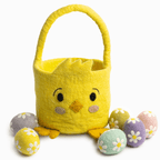 Chick Felt Easter Basket - Izzy Lou Art