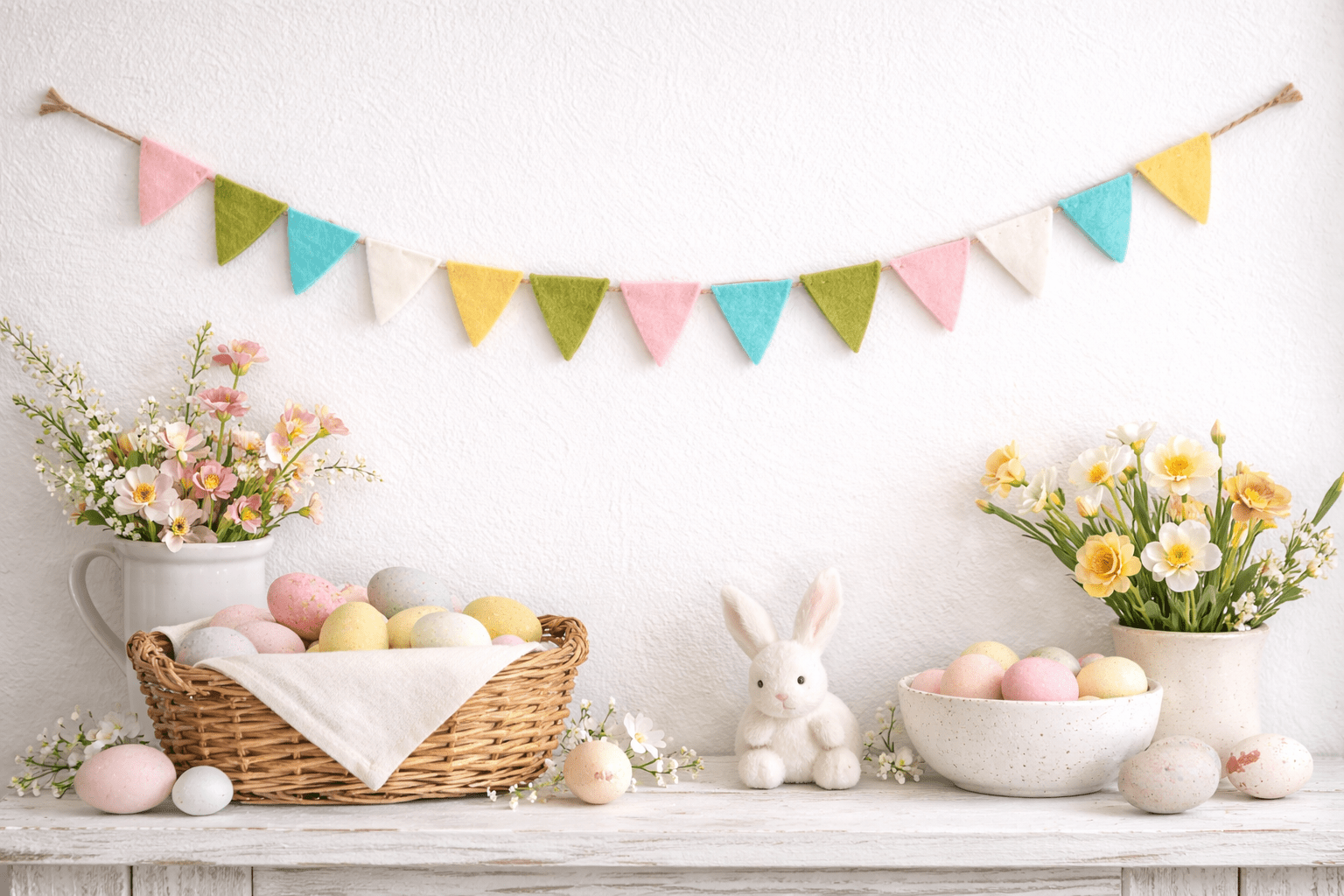 Felt Mini Easter Bunting - Izzy Lou Art