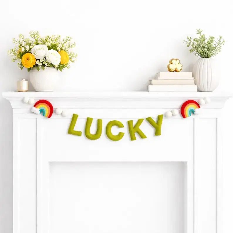 Lucky Rainbow Felt Garland - Izzy Lou Art